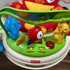 フィッシャープライス Fisher- Price Jumperoo レインフォレスト・ジャンパルー 適応体重:12kg以下 ジャンプをすると音楽が流れてライトアップの画像