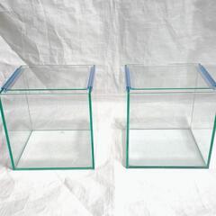 20cmキューブガラス水槽　2個セット