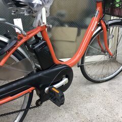 地域限定送料無料　パナソニック　ビビ　LU　12AH　軽量モデル　24インチ　オレンジ　パスウィズ　アシスタ　神戸市　電動自転車の画像