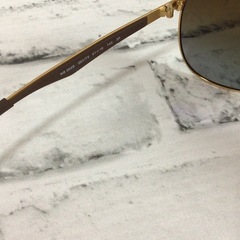 W075 保管品 Ray-Ban/レイバン 偏光 サングラス POLARIZED RB3549 001/T5 61口16 アリスタゴールド ケース/箱入の画像