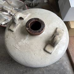 古道具  古い酒樽 陶器製 ディスプレイにの画像