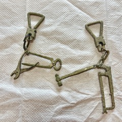 ミニチュア DIY 工具セット キーホルダー２種　ドールハウスの画像