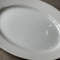 古い器　カレー皿　パスタ皿　オーバルプレート 古民家カフェなどにの画像