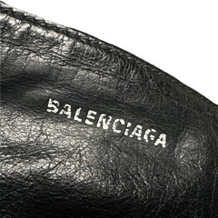 BALENCIAGA黒レザー クラッチバッグの画像