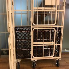 美品　かご台車　大　　扉付き　の画像