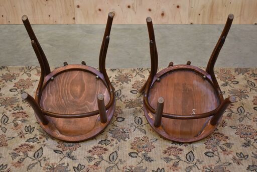 ≪zyt2245ジ≫ [2脚セット] maruni/マルニ木工 ベントウッドチェア 丸