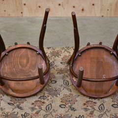 ≪zyt2245ジ≫ [2脚セット] maruni/マルニ木工 ベントウッドチェア 丸座面