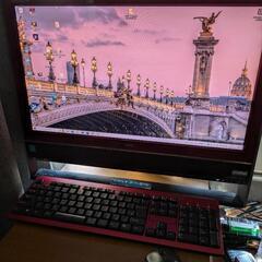 NEC デスクトップパソコン 中古パソコン VN370/M レッ...