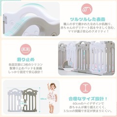 【新品】ベビーサークル 折りたたみ 人気 大きめ ベビーフェンス 赤ちゃんの画像