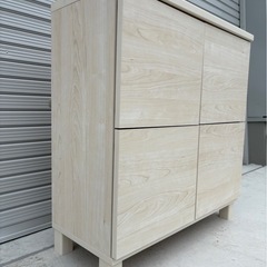 収納家具 ホワイト  木製 チェスト　 の画像