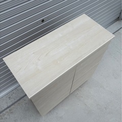 収納家具 ホワイト  木製 チェスト　 の画像