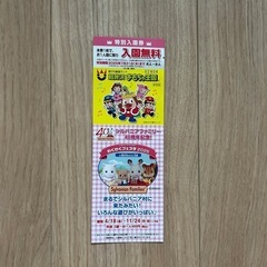 軽井沢おもちゃ王国　特別入園券　1枚
