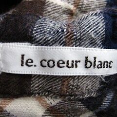 ルクールブラン le.coeur blanc 子供服 キッズ 130cm チェック柄シャツの画像