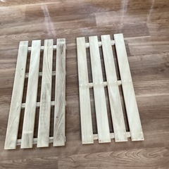 すのこ2枚【町田市再生家具】　0609