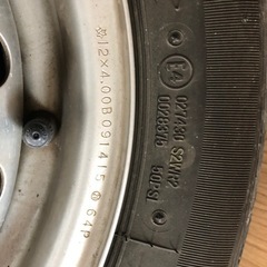 ブリジストン　14インチタイヤ&ホイール4本セットの画像