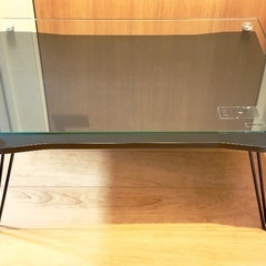 KOEKI ガラスローテーブル(折脚) FZ750GBR