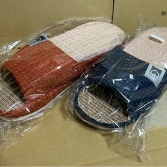 新品　SLITA スリッパ リネン 亜麻 ルームシューズ 前開き 厚底 涼感 室内スリッパ 来客用 軽量 静音 滑り止め 春夏秋 男女兼用 洗濯可の画像