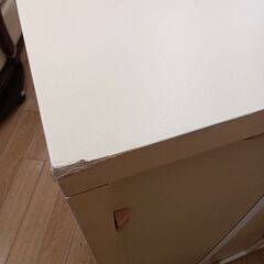 ★ジモティ割あり★  収納棚 ホワイト H84×D26×W81 クリーニング済み TK5551の画像