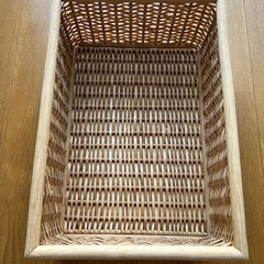 無印良品　重なるブリ材長方形バスケット