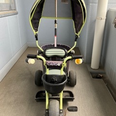 屋根&カゴ付き三輪車