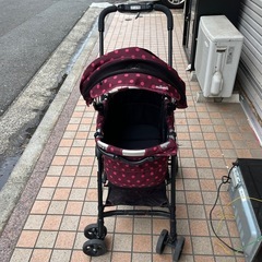 コムペット　milimili　ルビーレッド　ペットカート　ペットバギー
