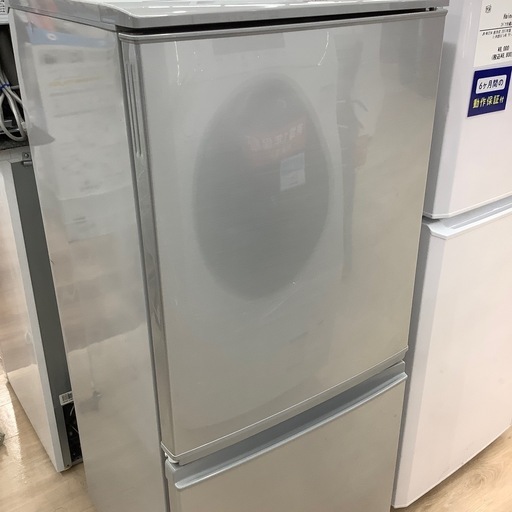 6ヶ月間動作保証付 SHARP 2ドア冷蔵庫
