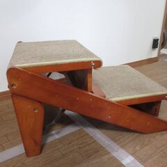 ペットスロープ 2段　木製 2wayステップ（OFT）の画像