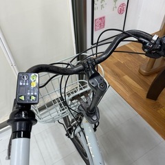 ブリジストン　電動アシスト自転車　子供シート付き取り外しも可能の画像