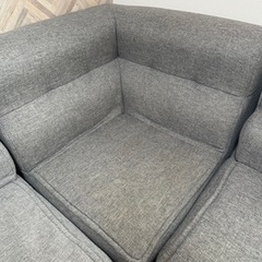 ローソファ3点セット(ノーザン3 GY)の画像