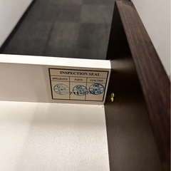 ニトリ　Nパンダ　食器棚　ダークブラウン　レンジボードの画像