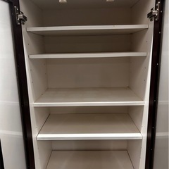 ニトリ　Nパンダ　食器棚　ダークブラウン　レンジボードの画像