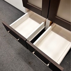 ニトリ　Nパンダ　食器棚　ダークブラウン　レンジボードの画像