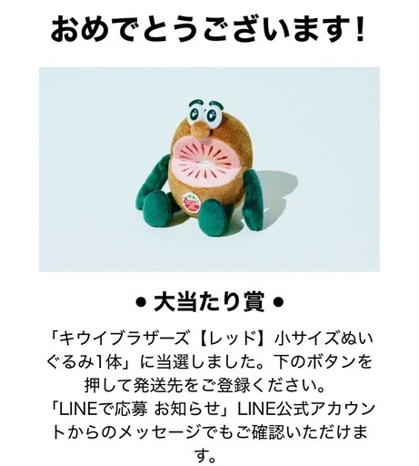 キウイブラザーズ　　レッド　ぬいぐるみ