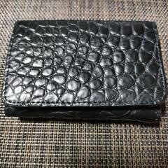 本日限定取引限定！（美品新品）本革クロコダイルミニウォレットの画像