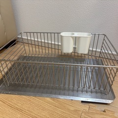 【無印】ステンレスバスケット・水切り用傾斜トレー