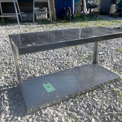 業務用　ステンレスキッチン置き棚２段 280*690*360店舗用品