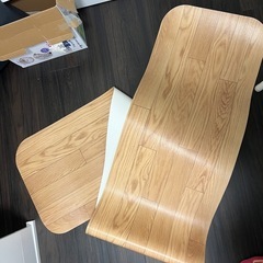 木目調キッチンマット ライトブラウン 45×240cmの画像
