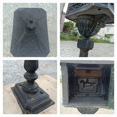 八5443【ポスト】 ※扉を開けるつまみ無し　スチール製　ポスト　の画像