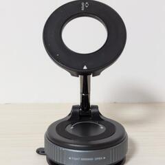【新品】MagSafe対応 真空吸着式スマホホルダー（ブラック）手動吸着＆360°角度調整の画像