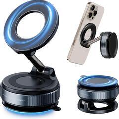 【新品】MagSafe対応 真空吸着式スマホホルダー（ブラック）...