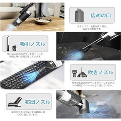 ハンディクリーナー 多機能 ミニ掃除機 車用掃除機 コードレス カークリーナー USB充電式 14000PA 強力吸引力 超軽量の画像