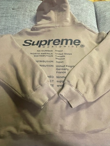 supreme World wide パーカー