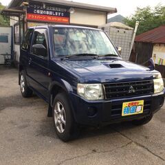 パジェロミニ4WD ５６万円!!　車検付いています。ナビゲーション　アルミホイル　ETC　　の画像