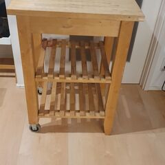 IKEA ベクヴェーム キッチンワゴン（バーチ材）引き取り限定の画像