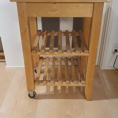 IKEA ベクヴェーム キッチンワゴン（バーチ材）引き取り限定の画像