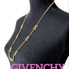 ⭐️美品⭐️GIVENCHY ジバンシィGロゴ　ネックレス　カラーゴールドサイズ長めの画像