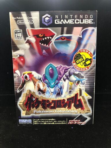 【ジャングルジャングル石津店】任天堂 Nintendo ポケモンコロシアム 拡張ディスク付き ゲームキューブ GC ポケットモンスター 箱あり 説明書付き 堺市 石津