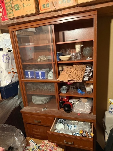 【引取り限定】茶箪笥　中古美品　兵庫県 引取り限定】茶箪笥中古美品兵庫県