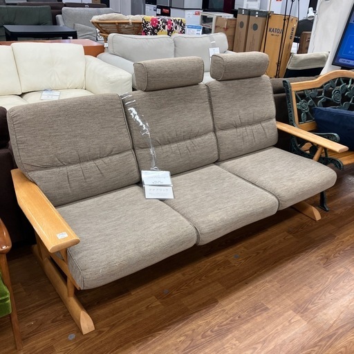 3人掛けソファー　飛騨産業　KAYA 44,000円