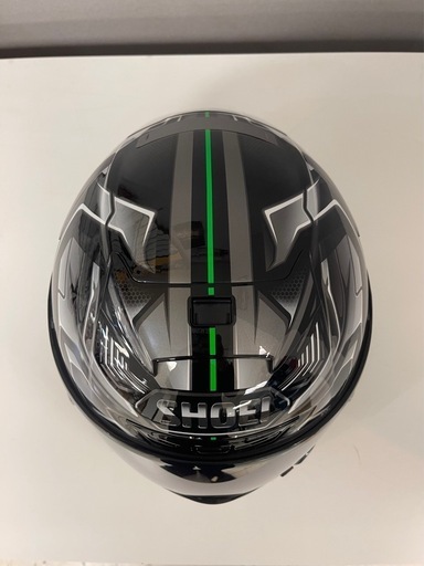 X-14 AERODYNE X-FOURTEEN TC4 エアロダイン GREENSILVER ヘルメットSHOEI 美品、 送料込み！
